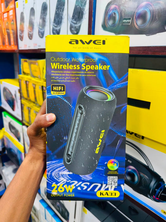 Awei KA33 26W Outdoor Waterproof Wireless Bluetooth Speaker - HiFi & RGB