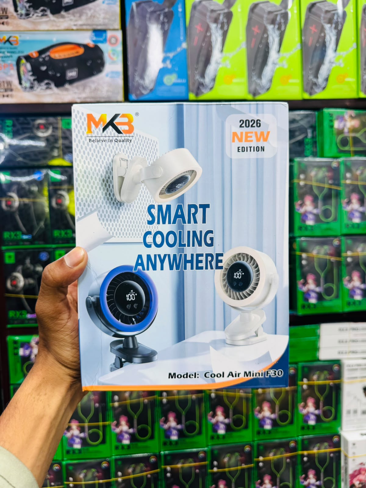 MKB Cool Air Mini F30 Smart Portable Fan – 2026 New Edition