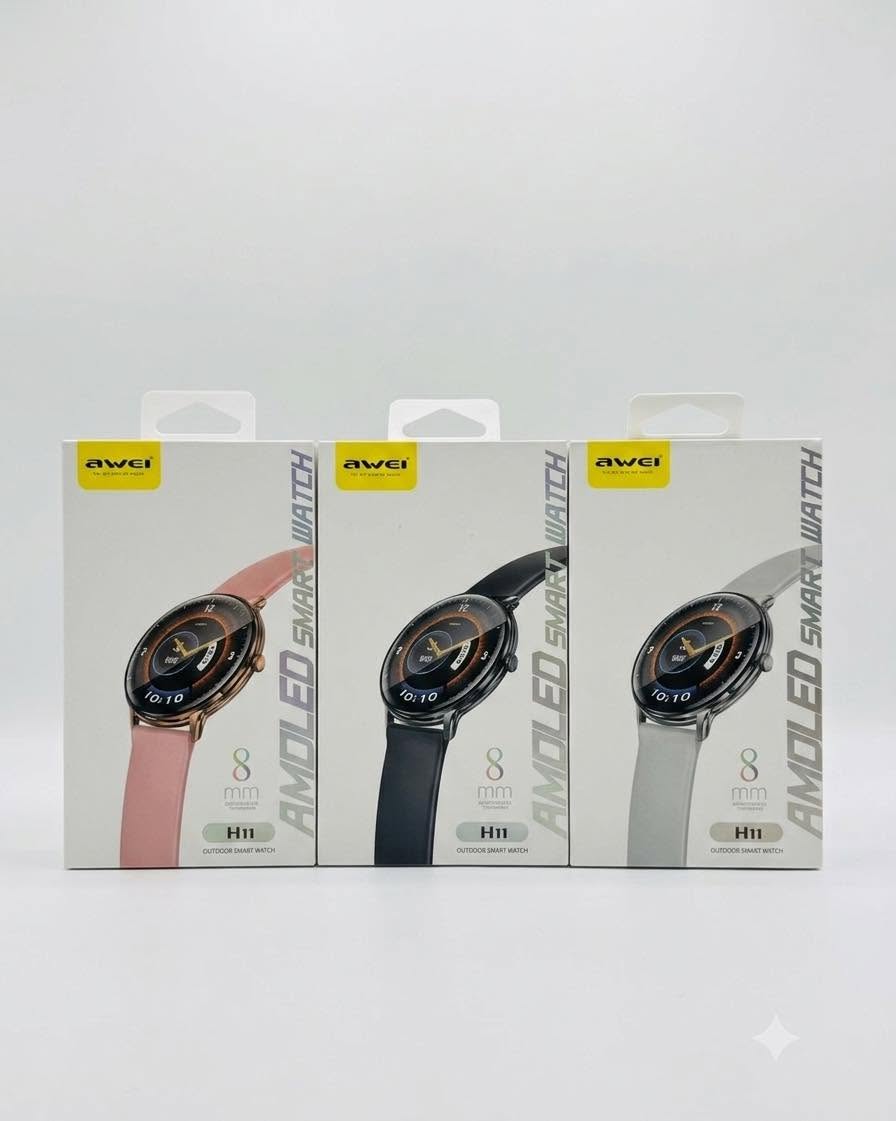 Awei H11 AMOLED Outdoor Smart Watch – 8mm Ultra Thin