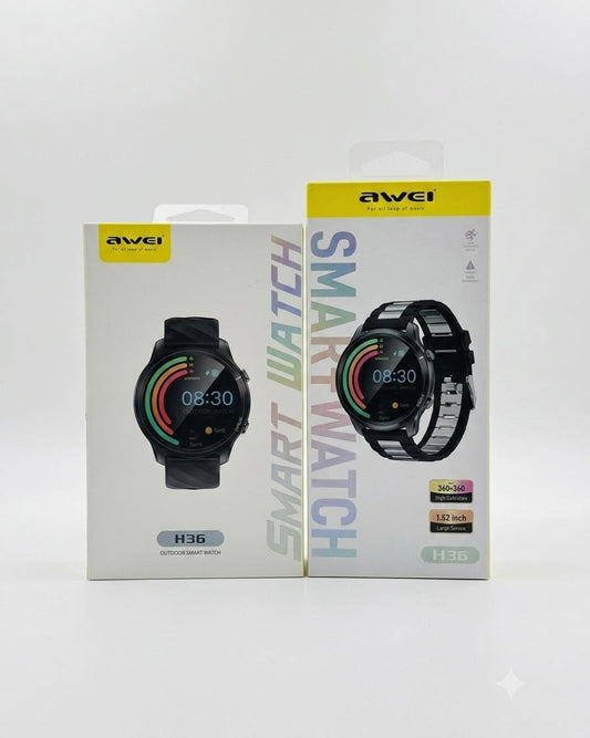 Awei H36 Outdoor Smart Watch – 1.52" Large Screen 360x360