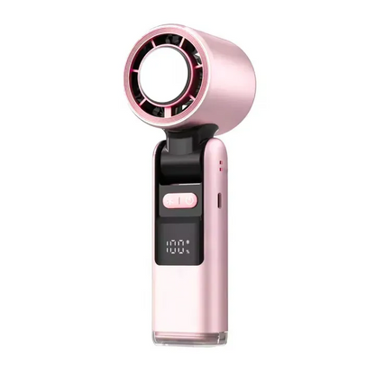 K-801 Rechargeable Handheld Ice Compress Fan with Digital Display & 199 Speed Gears
