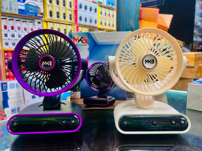 MKB F30 Smart Desktop Rechargeable Fan with LED Display & Timer