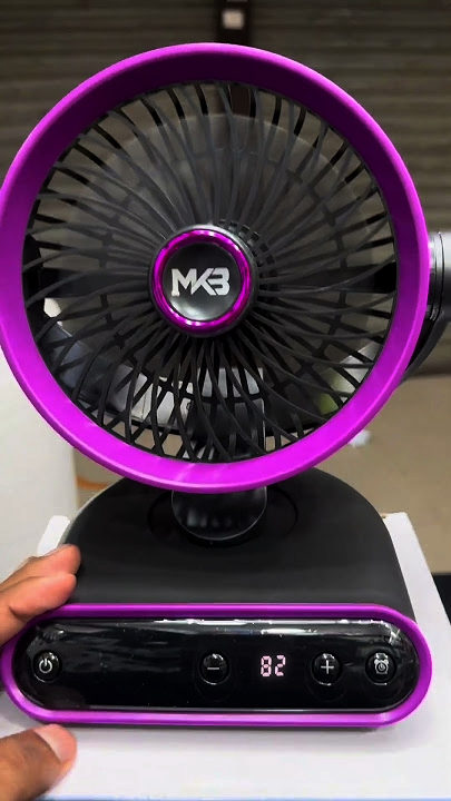 MKB F30 Smart Desktop Rechargeable Fan with LED Display & Timer