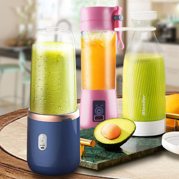 Portable USB Rechargeable Blender – Mini Juicer with Travel Bottle