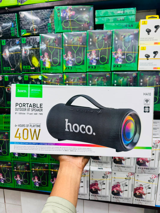 Hoco HA10 40W Portable Outdoor Bluetooth Speaker | TWS | Music Rhythm RGB