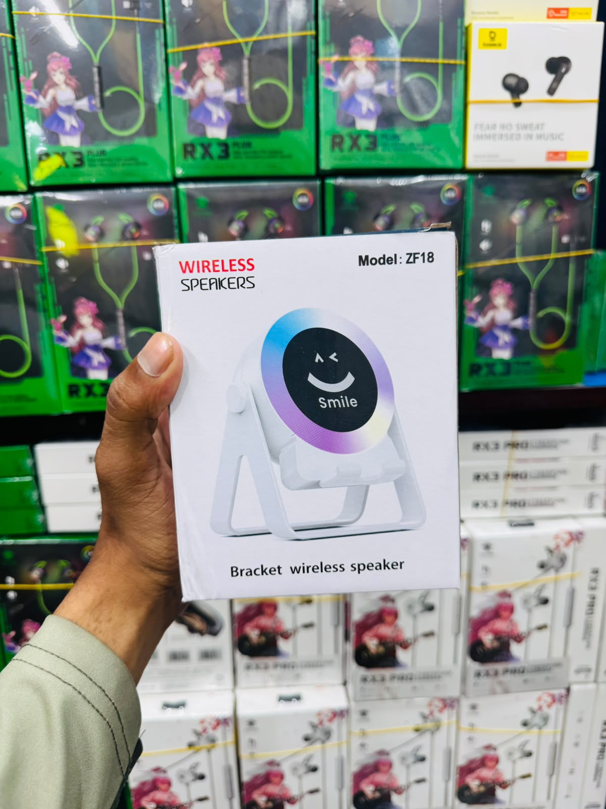 ZF18 Smile Bracket Wireless Speaker | RGB Light | Desktop Stand