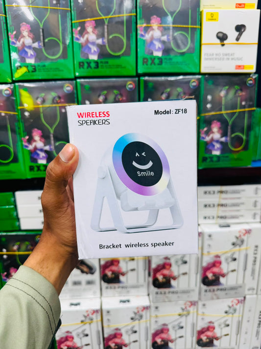 ZF18 Smile Bracket Wireless Speaker | RGB Light | Desktop Stand