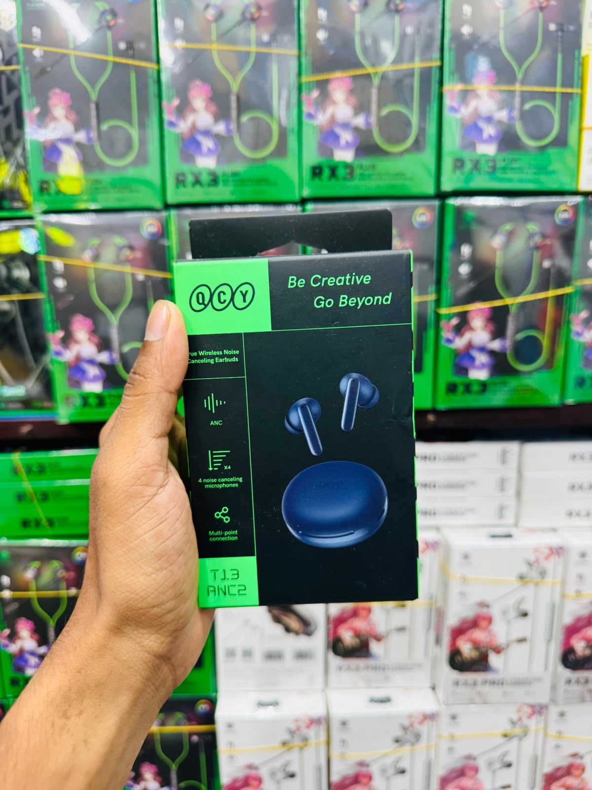 QCY T1.3 ANC2 True Wireless Noise Cancelling Earbuds | 4 Mics | Multi-point