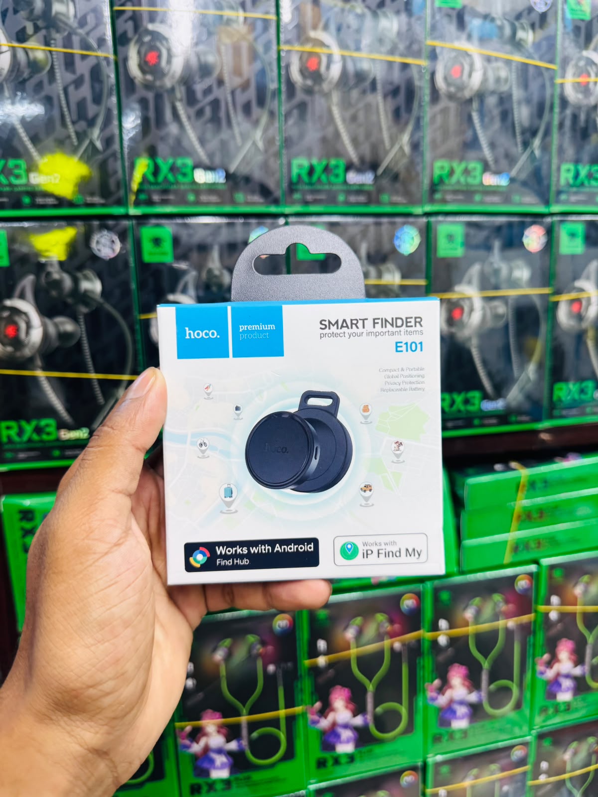 Hoco E101 Smart Finder | Works with Android & iPhone Find My | Dual Platform