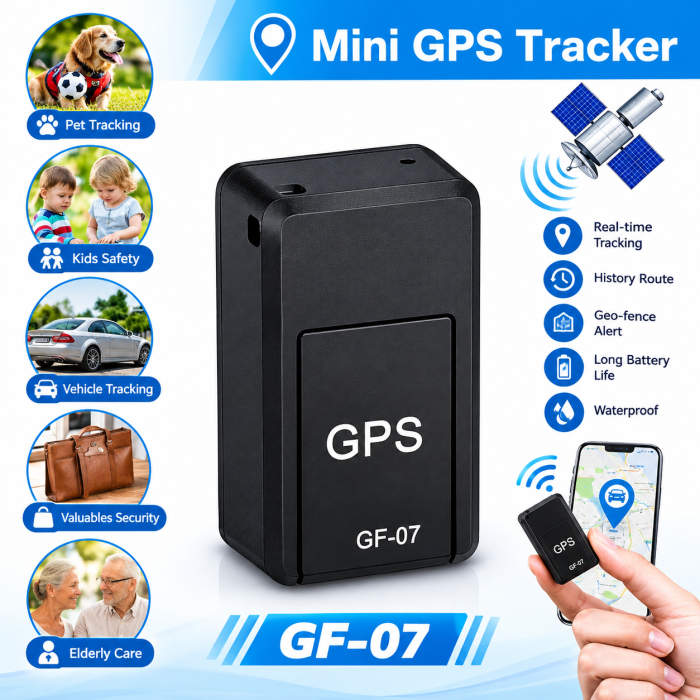 GF-07 Mini GPS Tracker – পোর্টেবল লোকেশন ট্র্যাকার