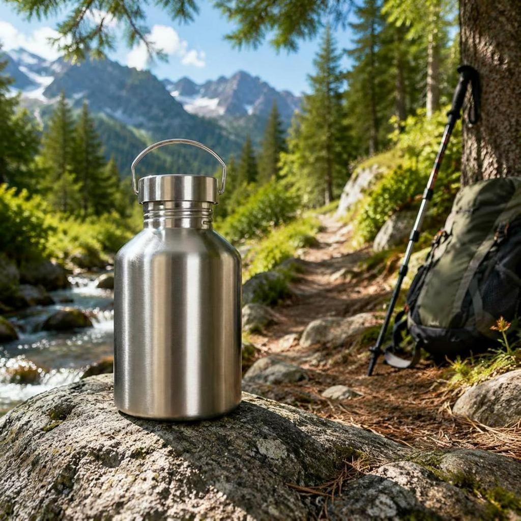 2L 304 Stainless Steel Water Bottle with Tea Filter