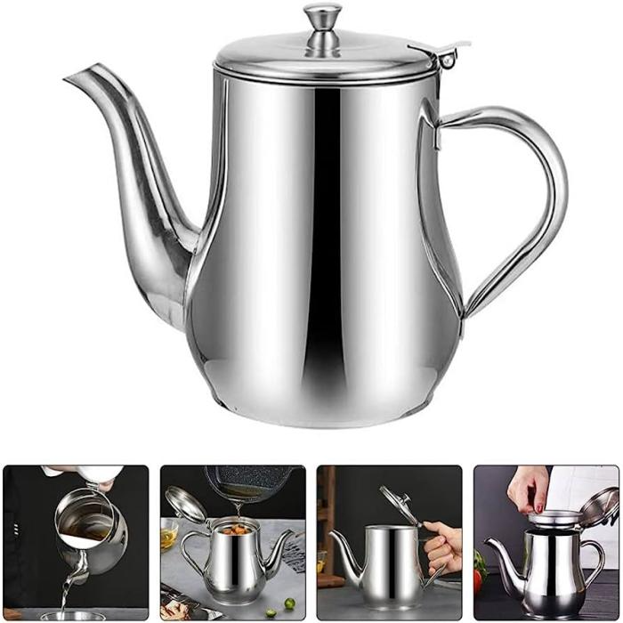 Oil Strainer Pot – ছাঁকনিসহ তেল রাখার পাত্র